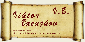 Viktor Bačujkov vizit kartica